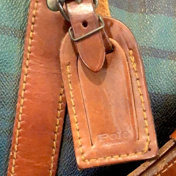 KRALPH LAUREN Black Watch Plaid Speedy Boston Travel Vacation Camp Shoulder Bag - Picture 5 of 17